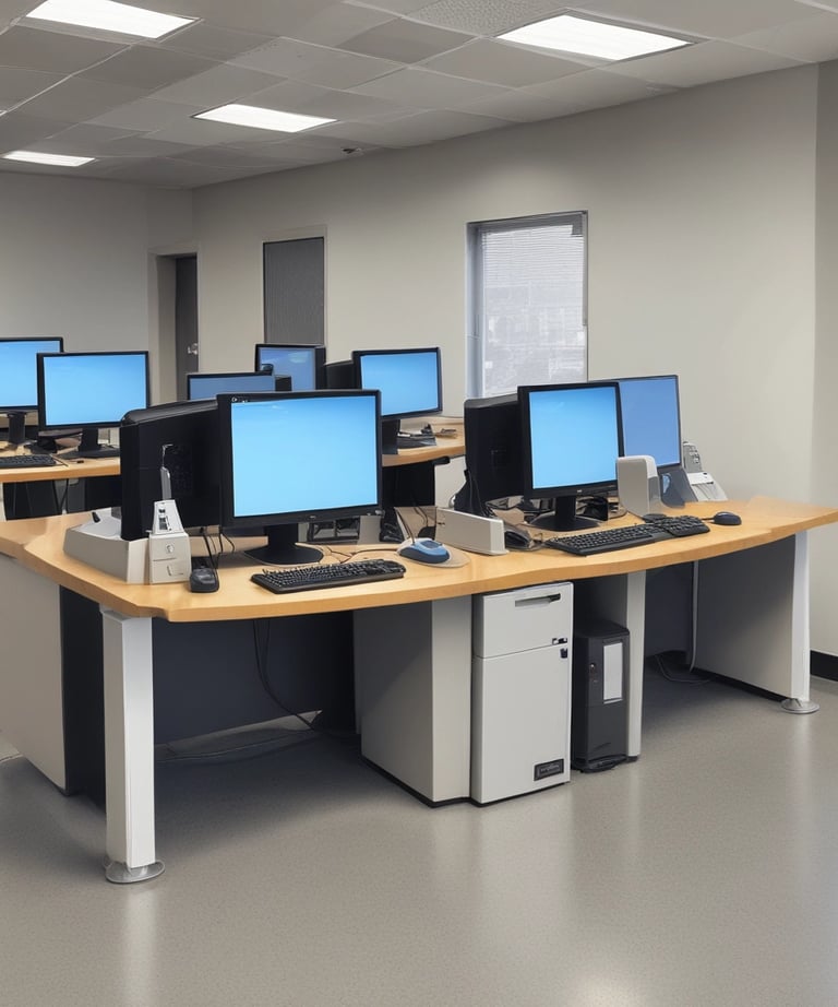 men sitting in front of their laptop computer