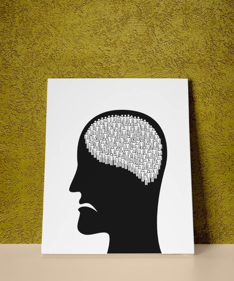 Grey Area Illustration - Selfless