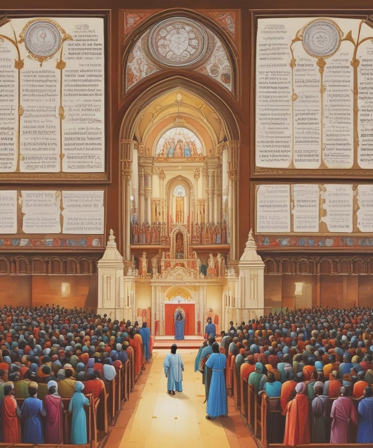 Hands raised in worship during a global prayer meeting.