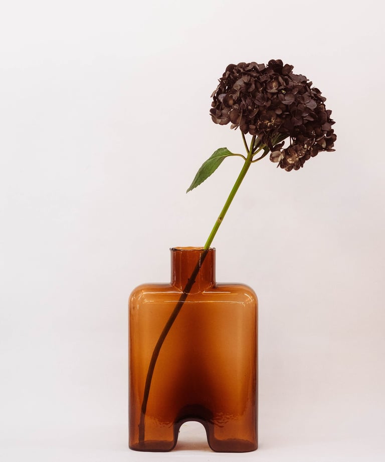 Photo décorative d'une fleur dans un vase style moderne