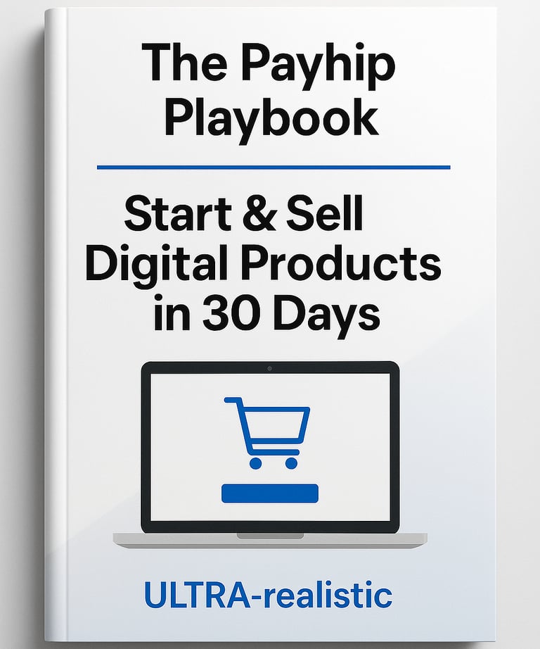 Launch & sell digital products worldwide in 30 days with The Payhip Playbook