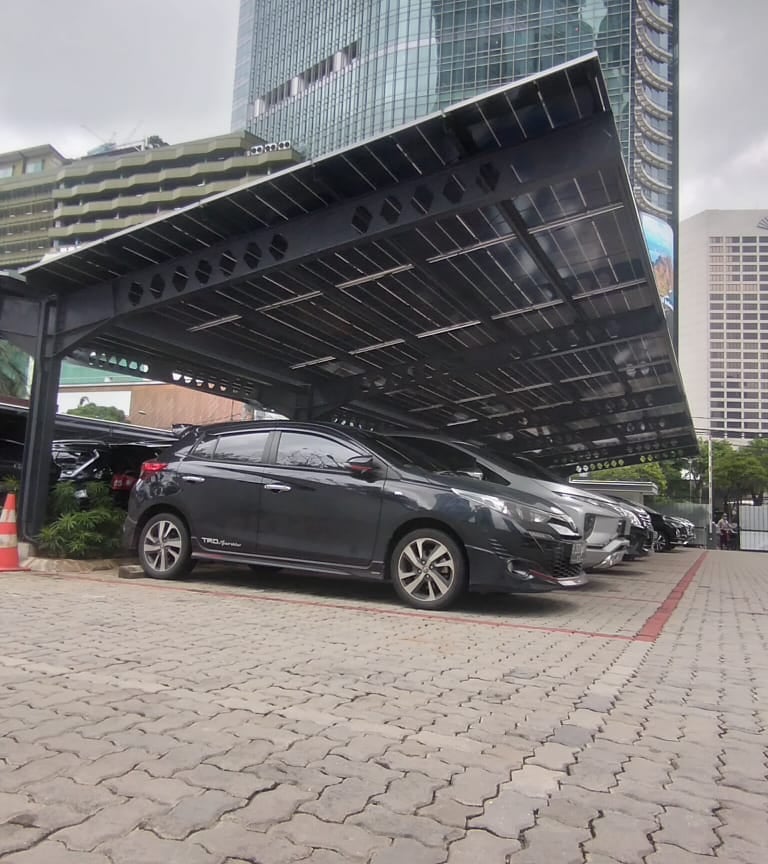 PLTS Carport Gedung Kantor 100kW