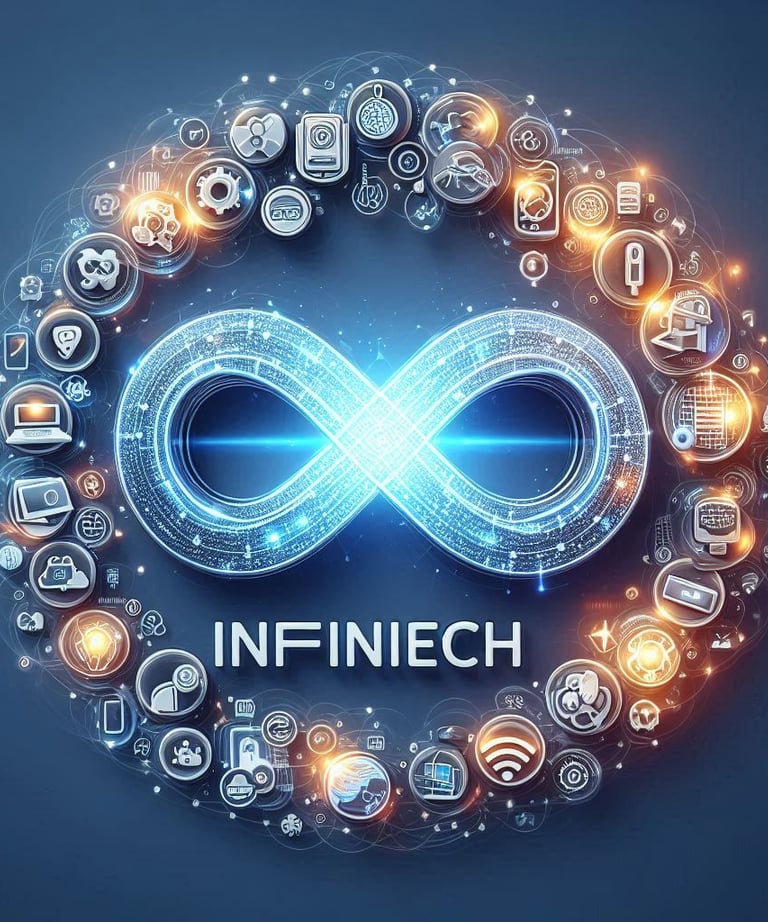 a circle of icons representing the infinite - of - infinity - symbol