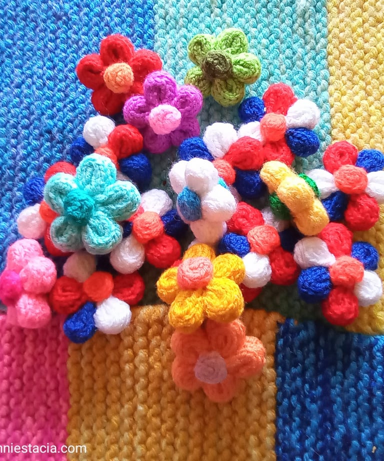 Flower key chains in beautiful colors