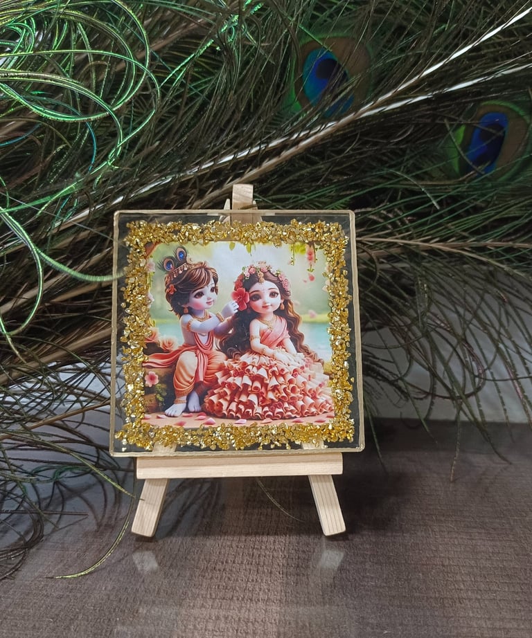 Customised Radha Krishna Photoframe