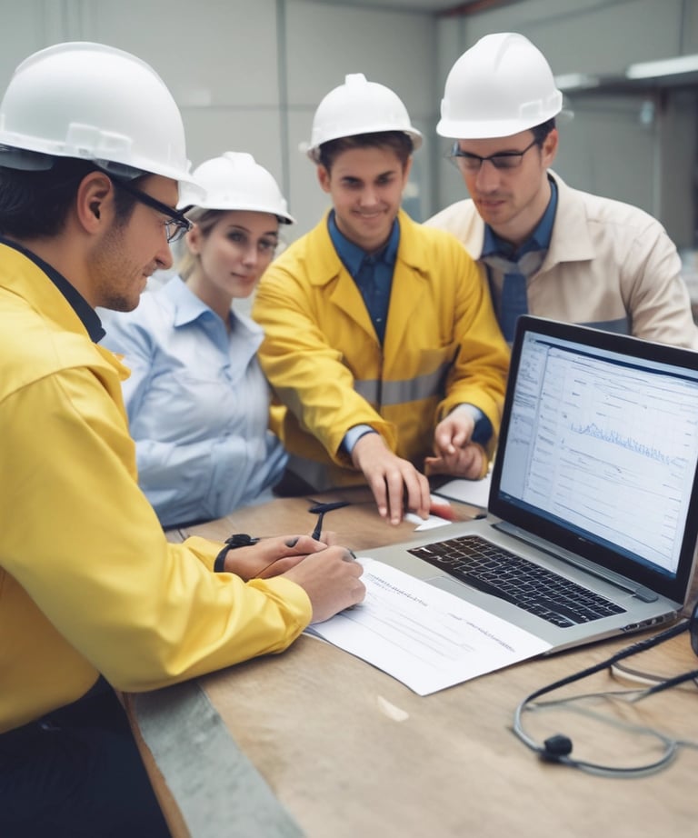 A retail store interior featuring a wooden customer service desk with the logo of an eyewear company 'lenskart.com' prominently displayed. Several small stacks of product boxes and informational pamphlets are placed on the desk. Behind the desk, a wall with a wood panel design displays a large eyeglasses logo. The lighting is bright with recessed ceiling lights, and there are security cameras visible. On the floor, a few cardboard boxes are stacked to the side.