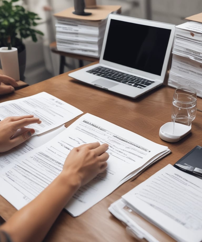 A sign with the text 'MIKAJA' and 'Agencia de envios a Cuba' attached to a brick wall. The sign features a stylized logo with a red and white box, a blue arrow, and a white star on a red background. The brick wall has several patches, some exposed wires, and a partially visible arched window.