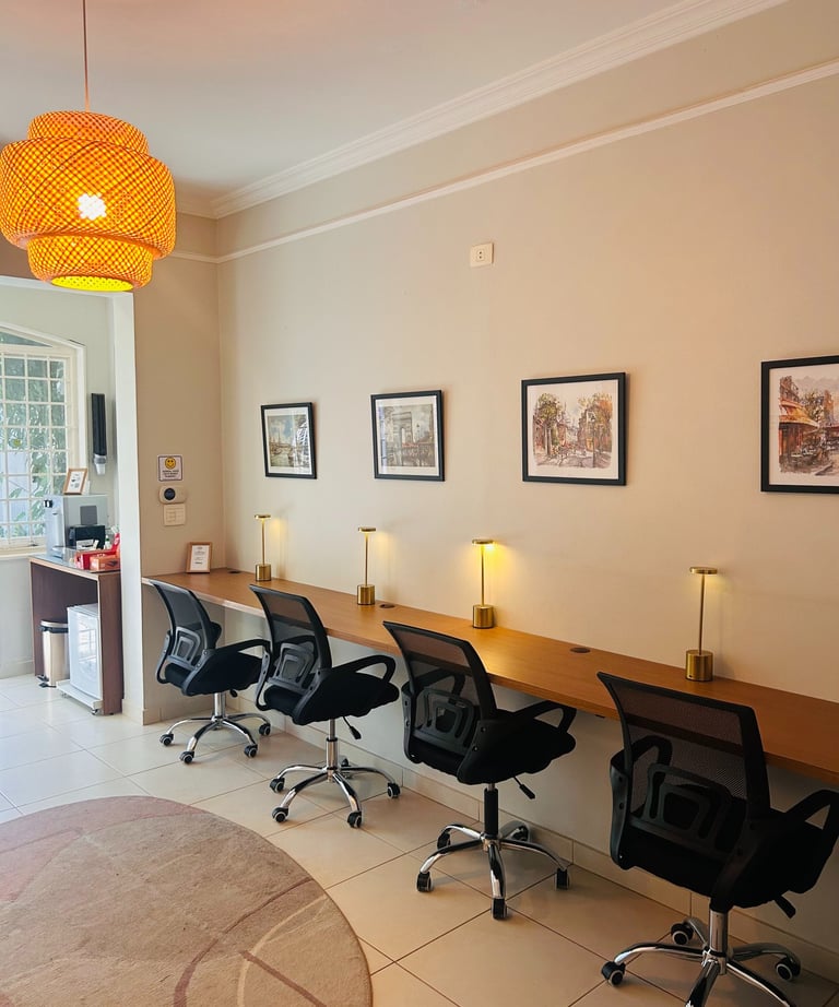 Espaço compartilhado de coworking