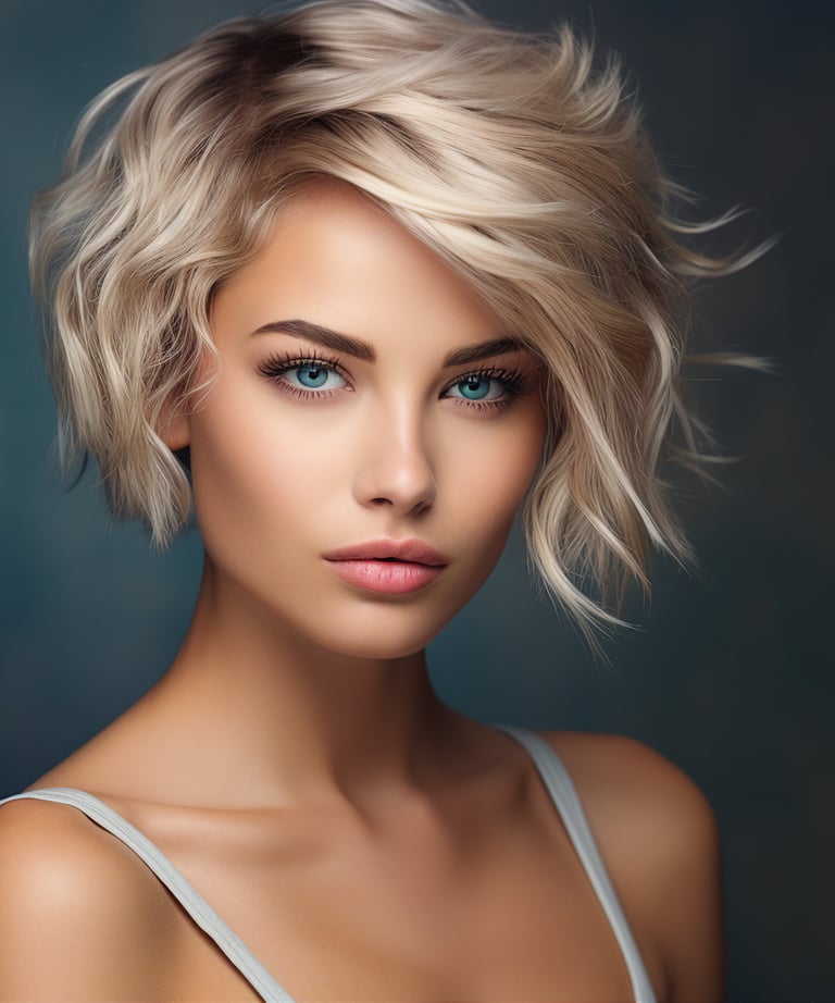 modern short haircut