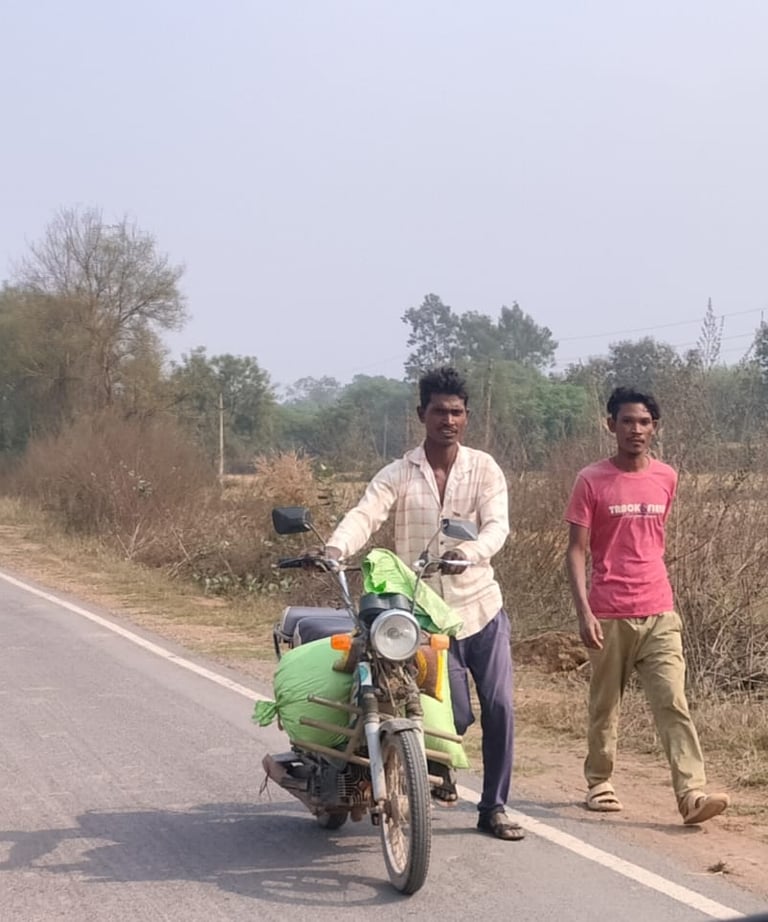 person on the road with bike