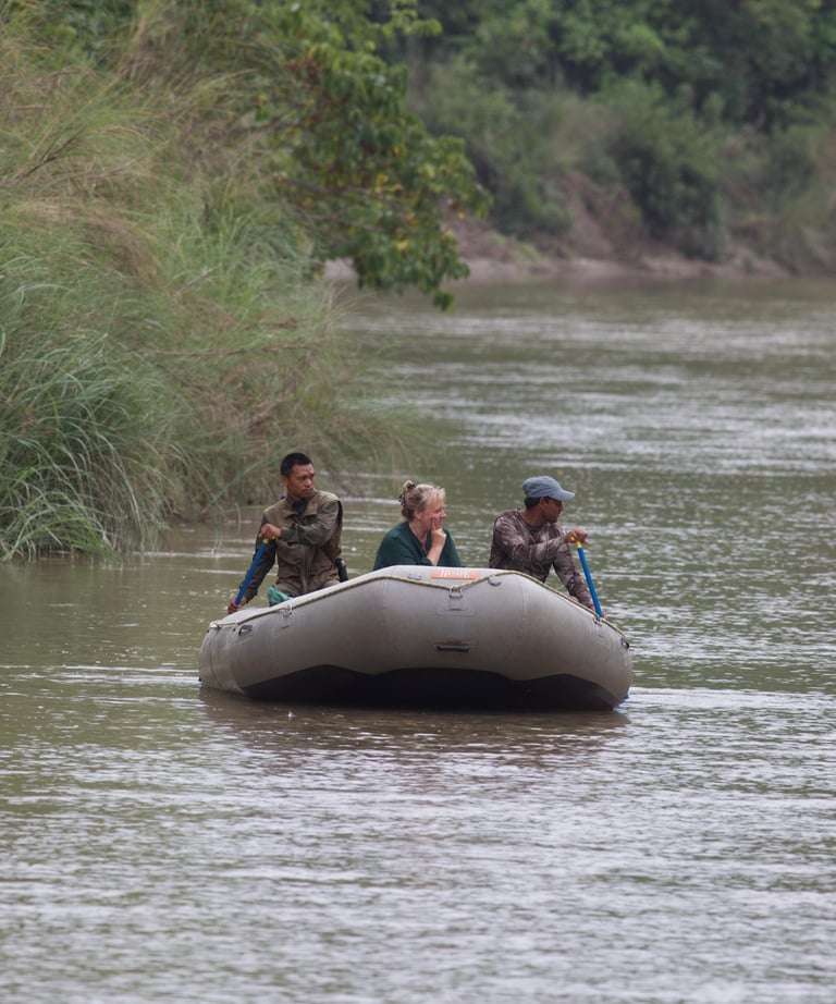 boat safari into Bardiya National Park