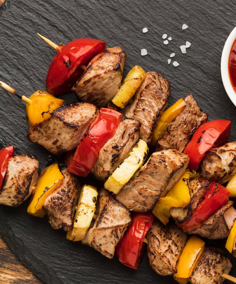 brochettes de bœuf méditerranéennes