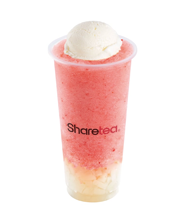 strawberry-ice-blended-with-lychee-and-ice-cream