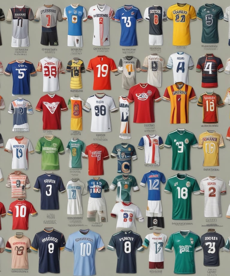 Close-up of a rare, expensive football jersey with intricate details.