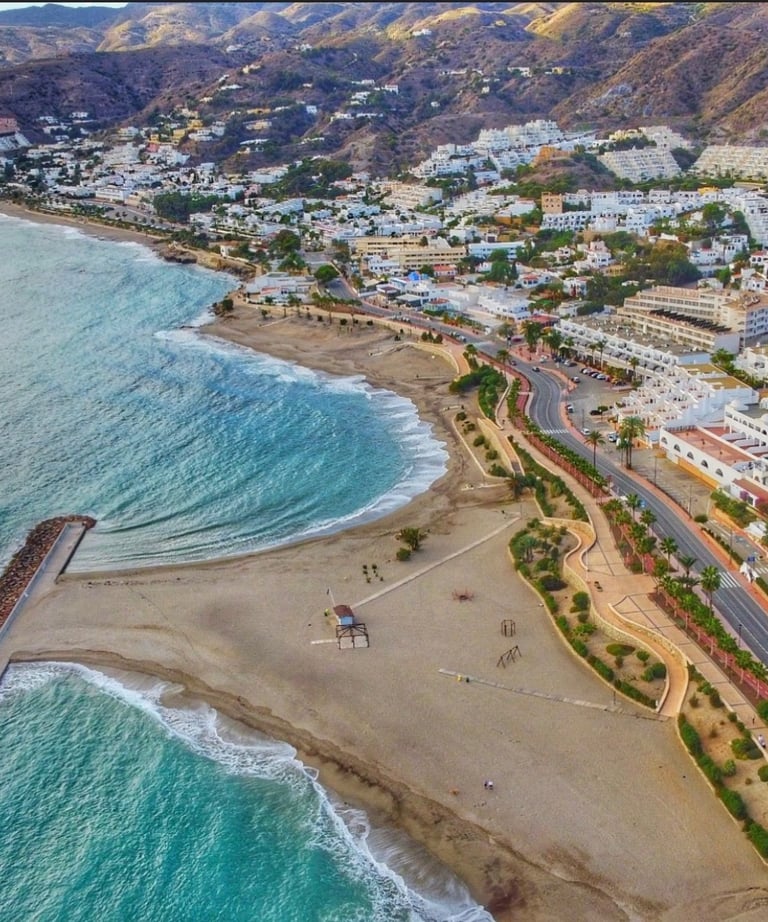 Mojacar in Spain, Macenas is a short drive away.