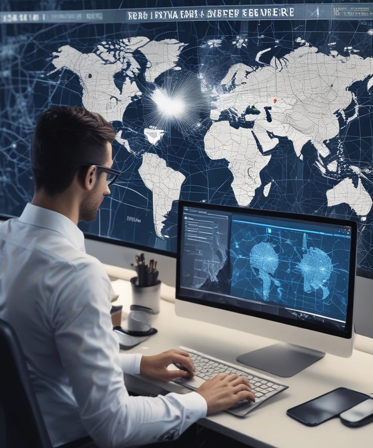 A USB security key marked with the name 'Titan', featuring various certification symbols and model number K40T, lies on a dark surface. The lighting creates a moody atmosphere with emphasis on the metallic texture of the key.