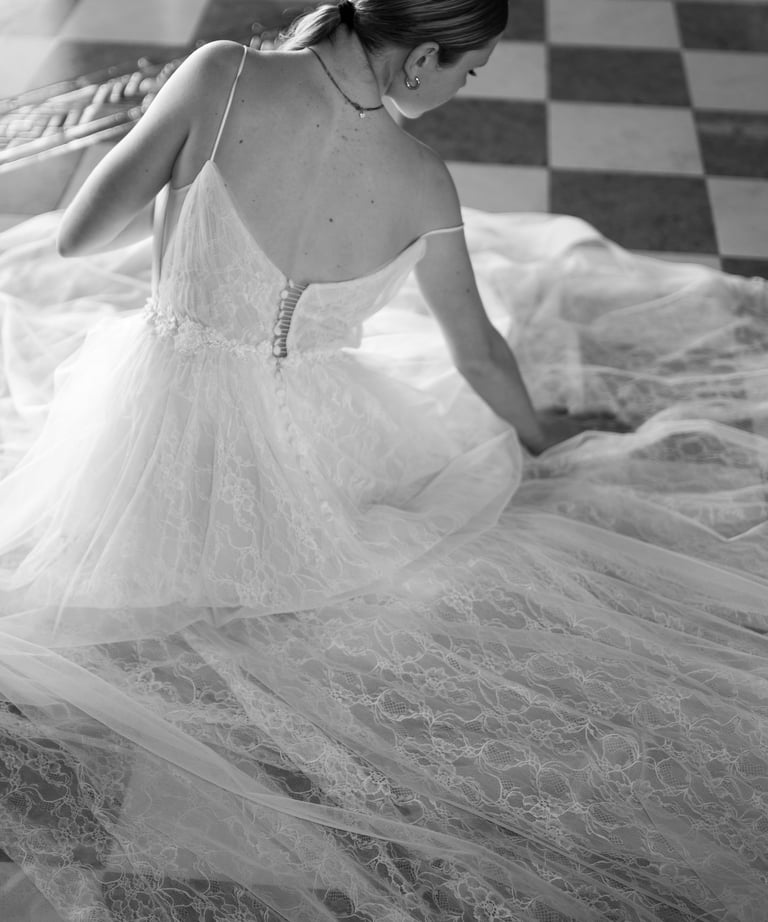 Photographie de robe de mariée algarve