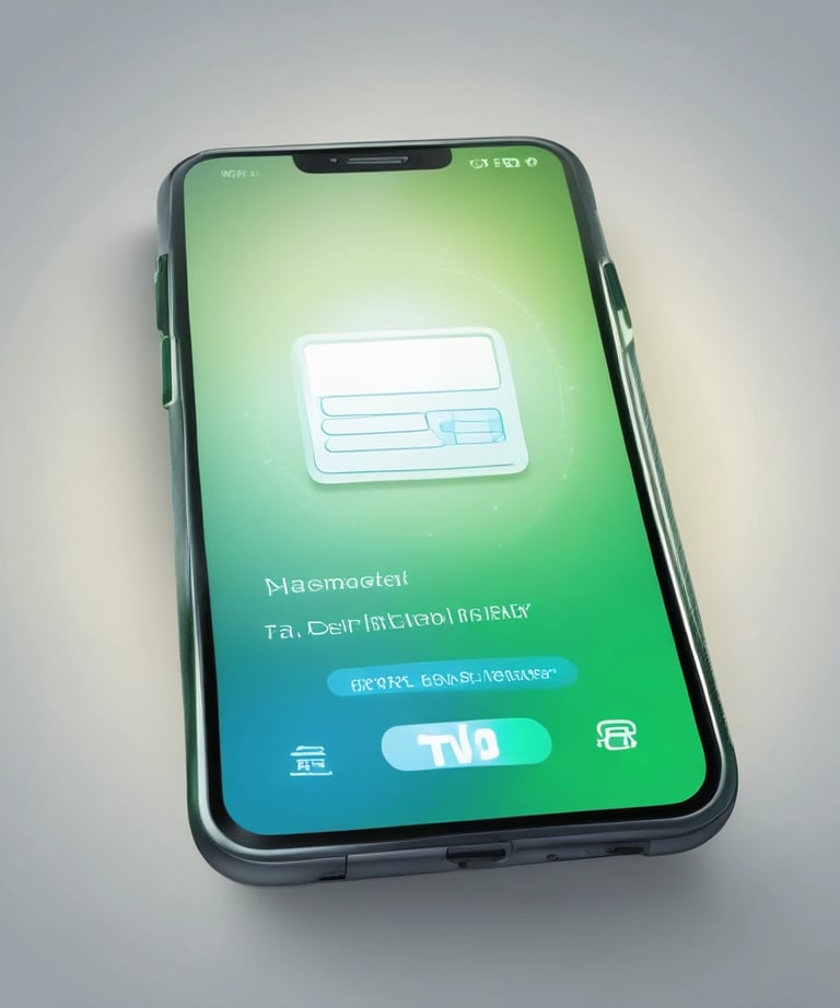 A close-up of a smartphone displaying a payment app interface.