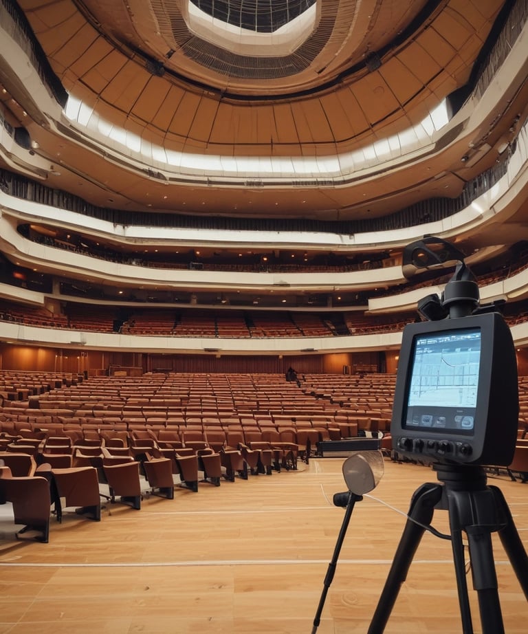 A large, impressive acoustic laboratory showcasing advanced technology.