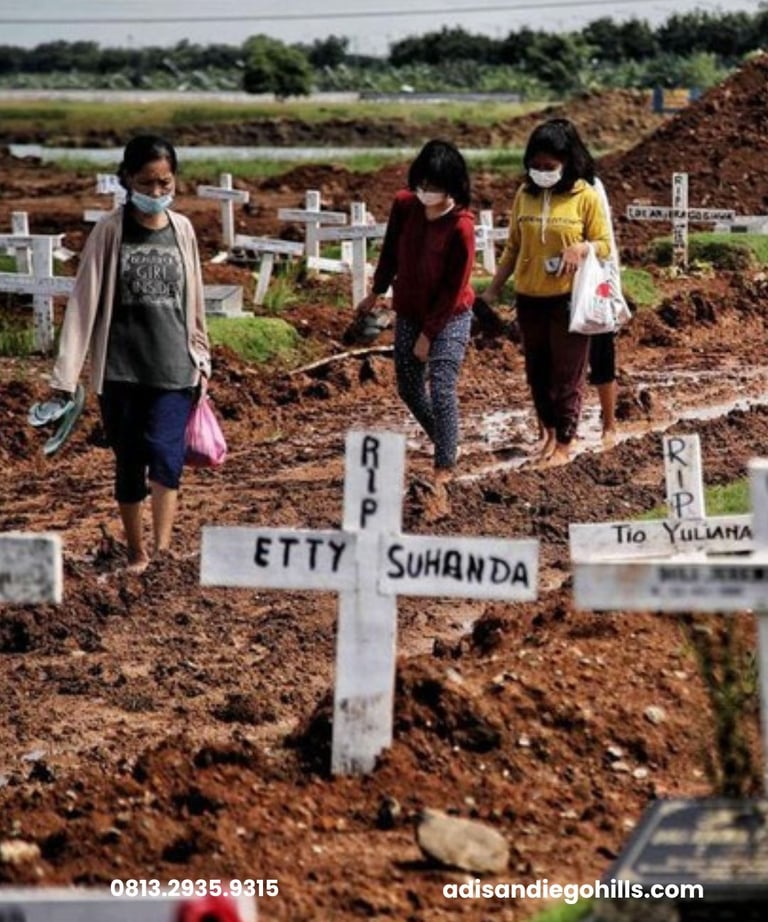 Ketika duka dan keluarga tanpa persiapan tiak ada pilihan untuk area pemakaman, san diego hills