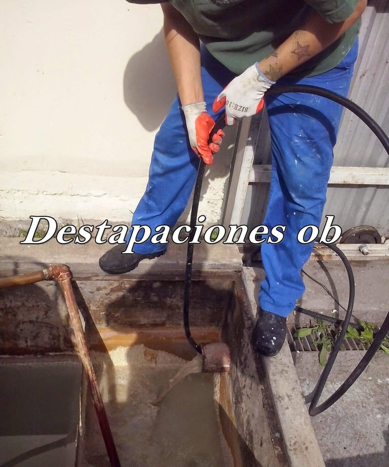 destapaciones de cañerias claocales y pluviales OB