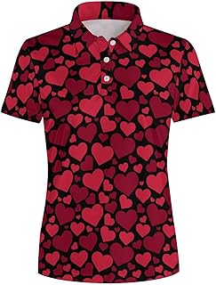 a red and black heart shaped shirt with hearts on it