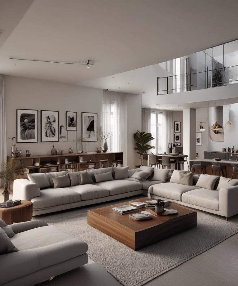 Friendly real estate agent showing a family around a cozy home.