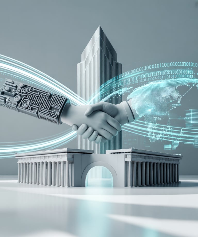 Human-AI partnership in digital transformation.