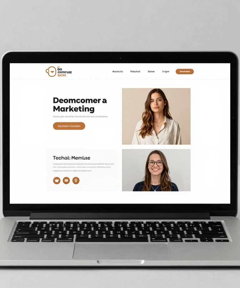 Creative designer working on a sleek, modern website layout