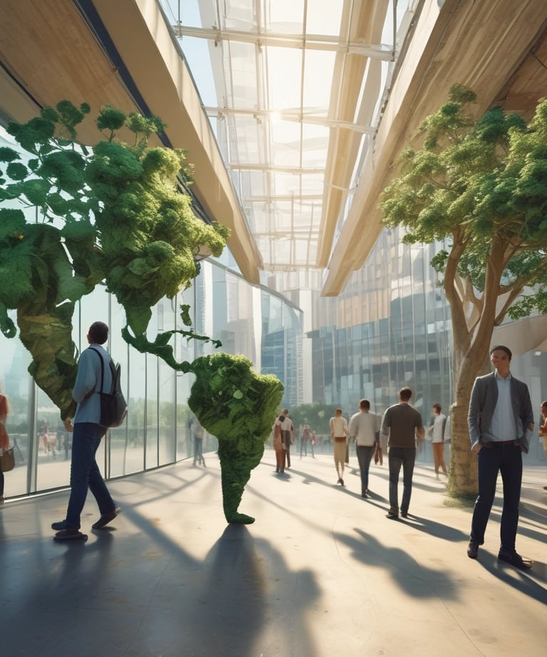 A consultant presenting strategic insights to a group of engaged professionals in a conference room.