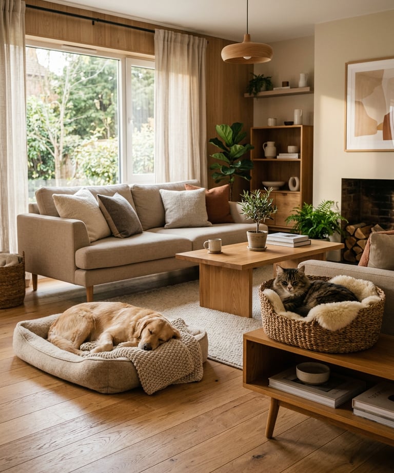 Pet-friendly outdoor furniture for cozy modern living