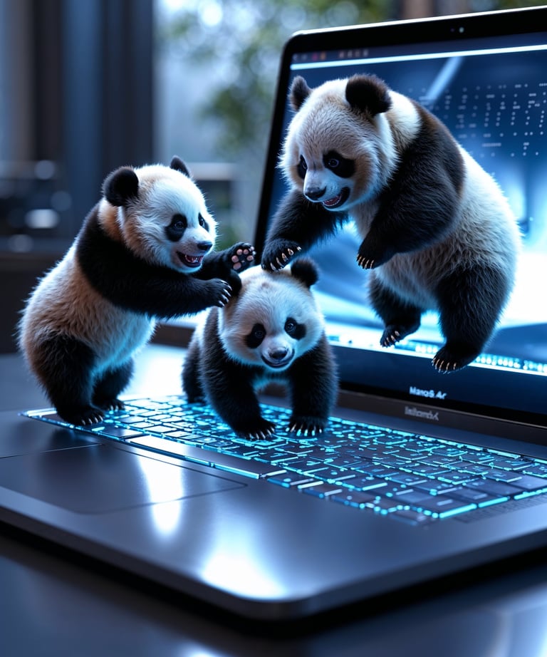Tech savvy team panda.
