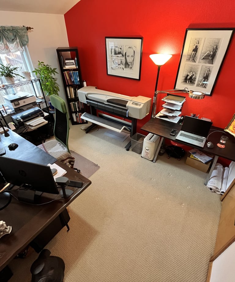 Interior view of Alberto T. Gonzales design studio