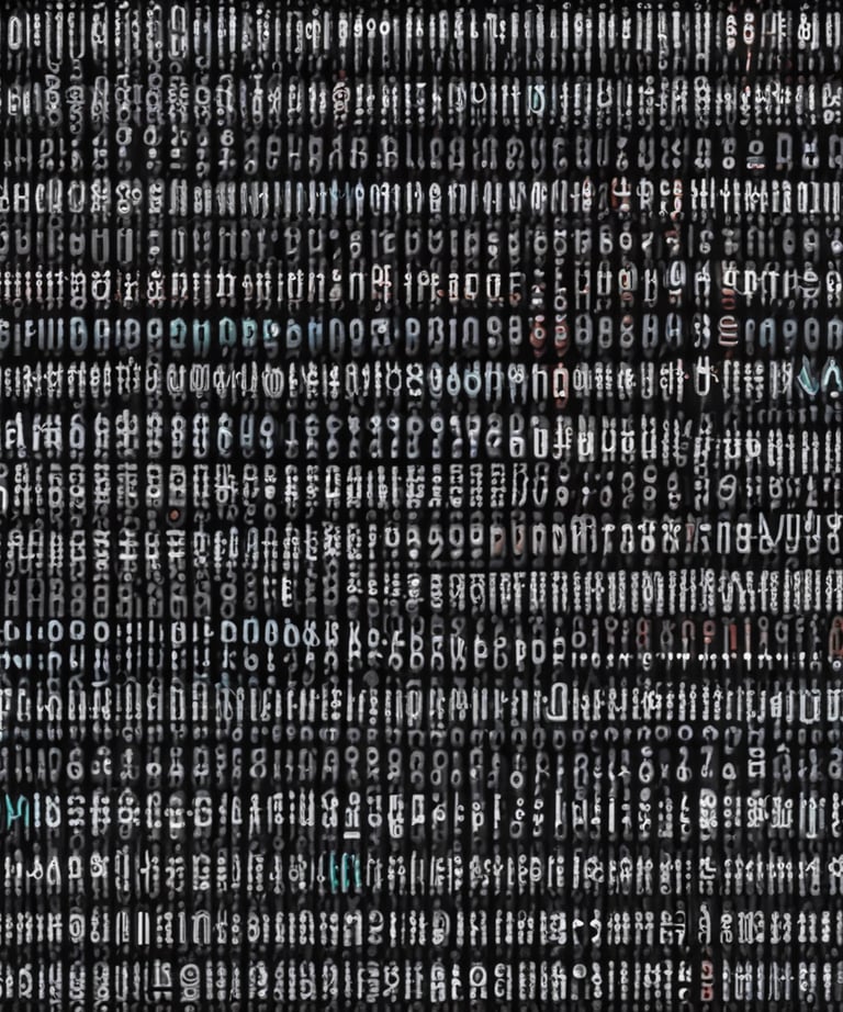 An abstract representation of secure AI technology.