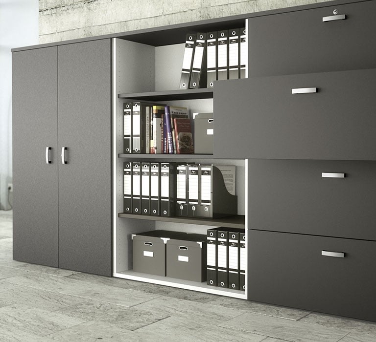 Armoire bois , rangement de bureau 