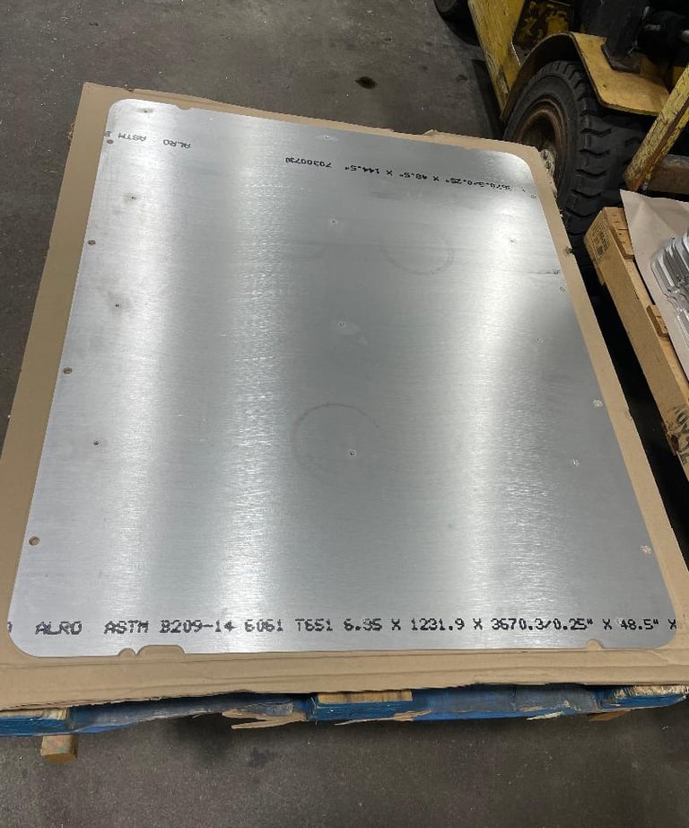36" x 48" 6061 Aluminum Static Grid Tray