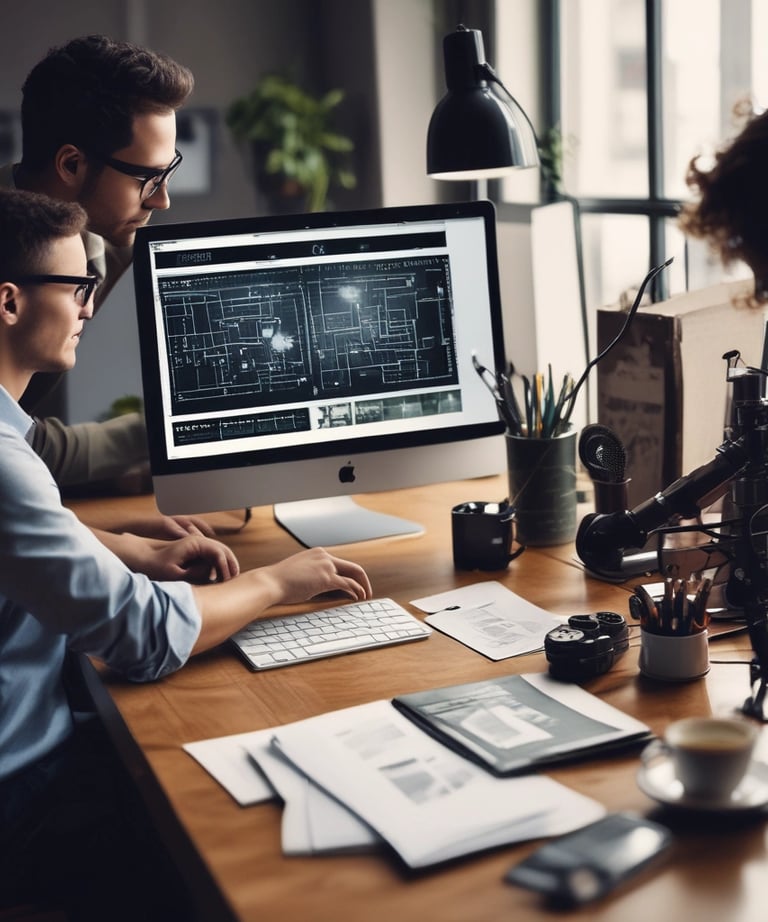 A large advertisement painted on the side of a building promotes painting your property regularly to save money, showing a rustic house silhouette. To the left, a construction site with a demolition crane indicates possible urban development. Shipping containers and a rooftop are visible, suggesting an industrial area.