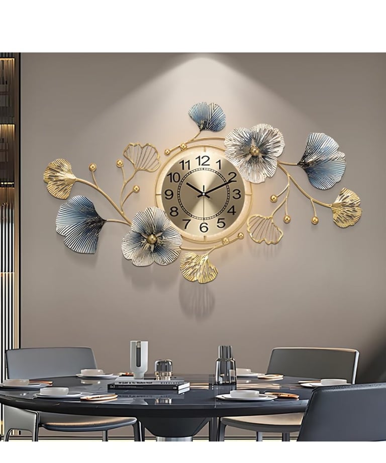 a clock on a wall in a room
