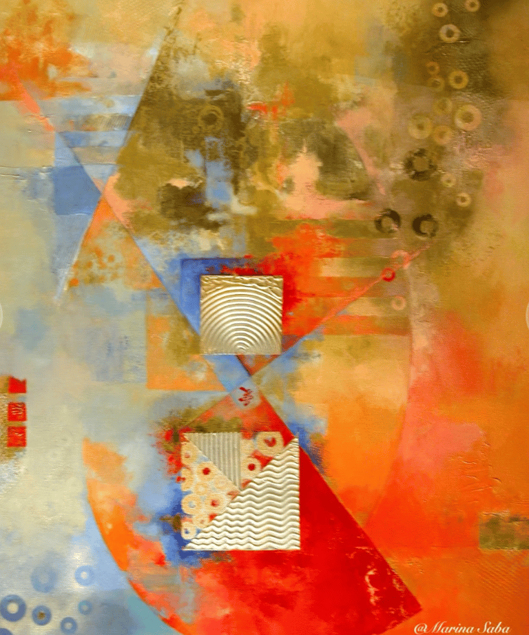 Contemporary Fine Art Painting by Marina Saba. Modern Art. Contemporary Design.
