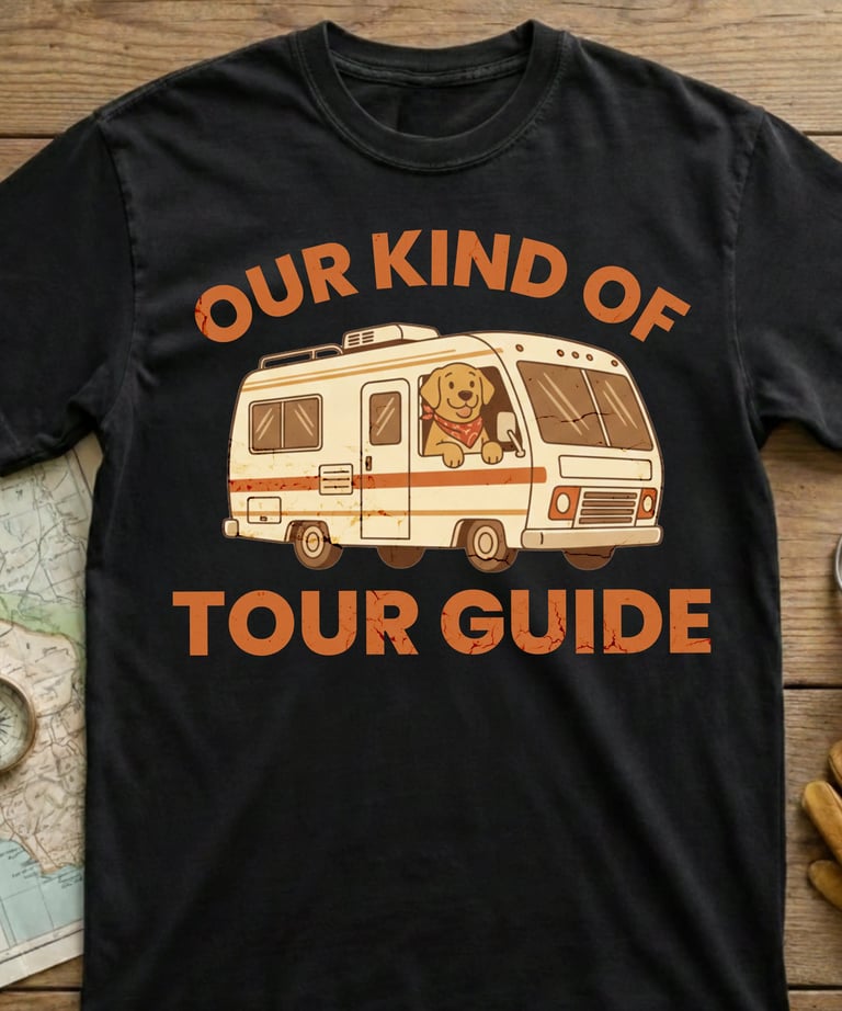 Our Kind of Tour Guide dog camping shirt by Horacio & Visconti