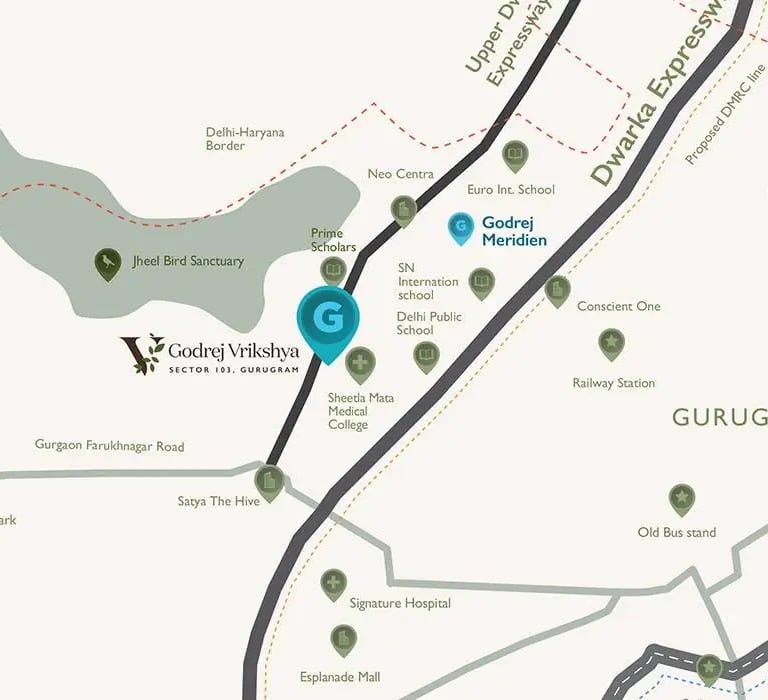 Godrej Vriksha, Sector-103, Map, Best Property in Gurugram