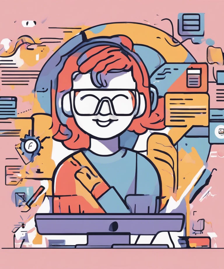 assorted-color social media signage