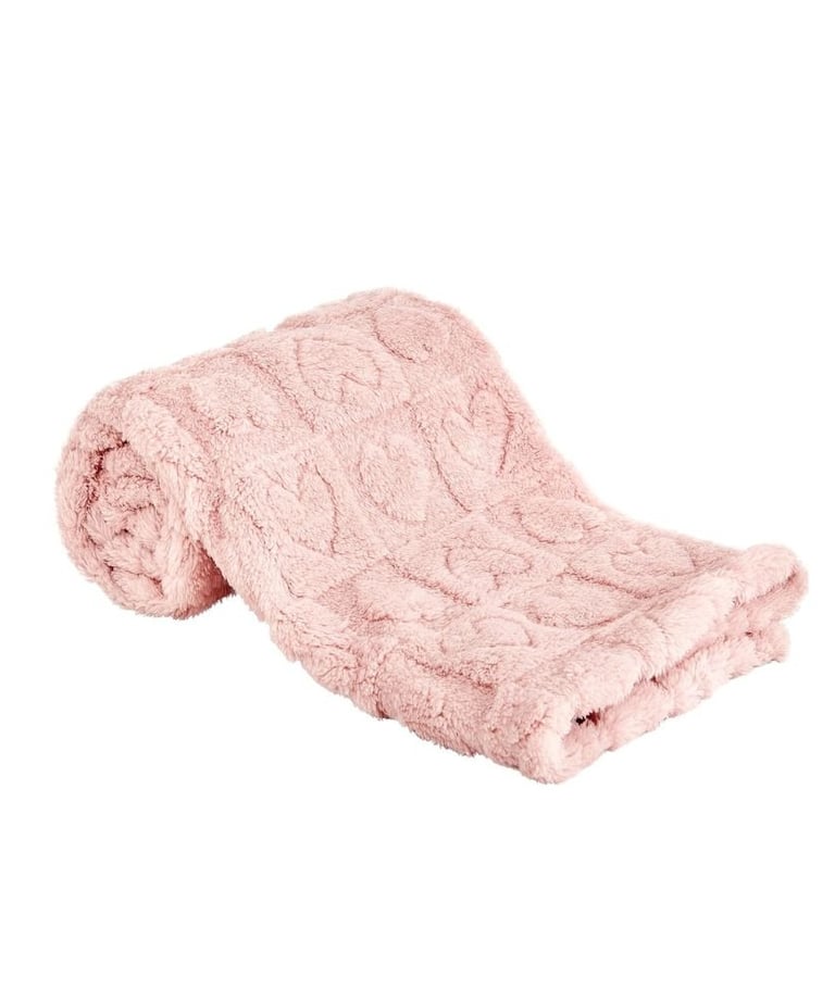 cozy pink fleece baby blanket for baby boys and girls