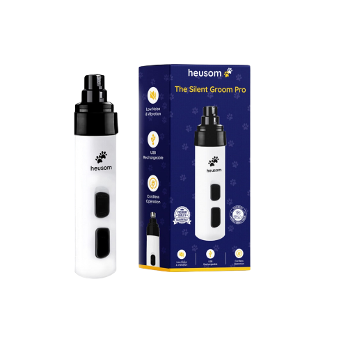 Silent Groom Pro pet nail grinder with whisper-quiet motor for dogs and cats