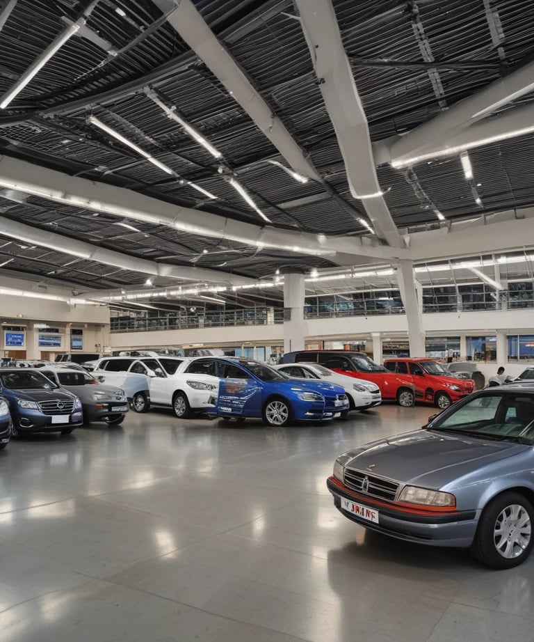 A freshly repaired fender on a modern vehicle, gleaming under natural light.