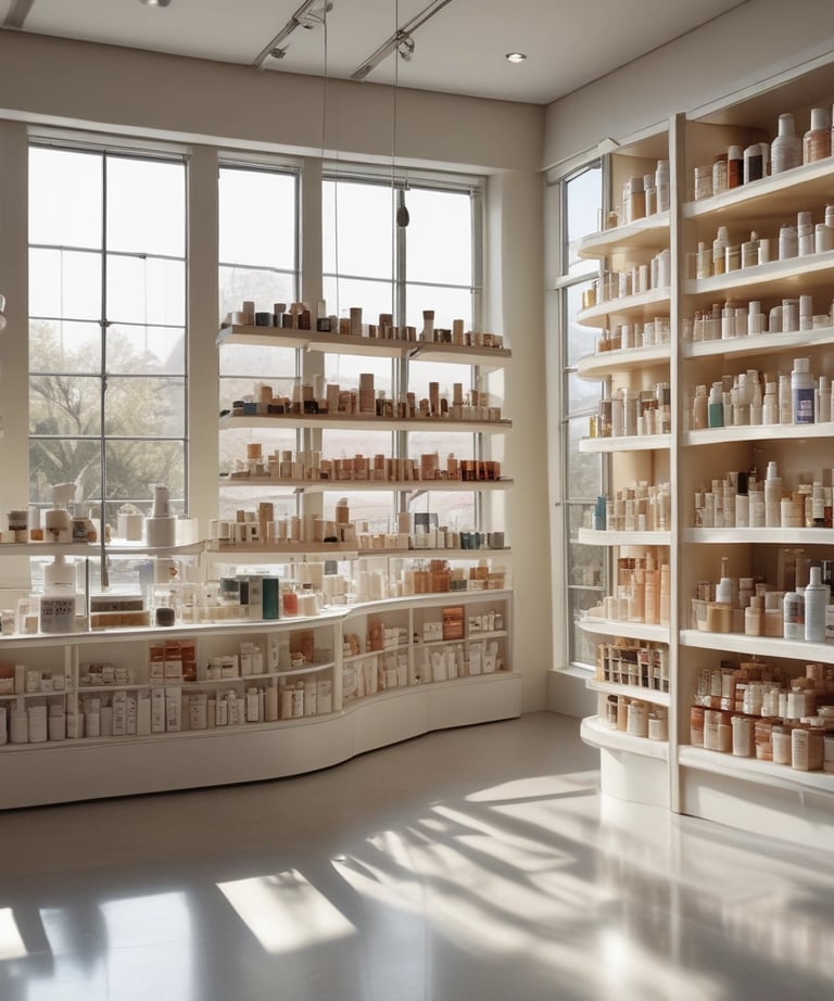 Close-up of bold, easy-to-read product labels with bright colors.