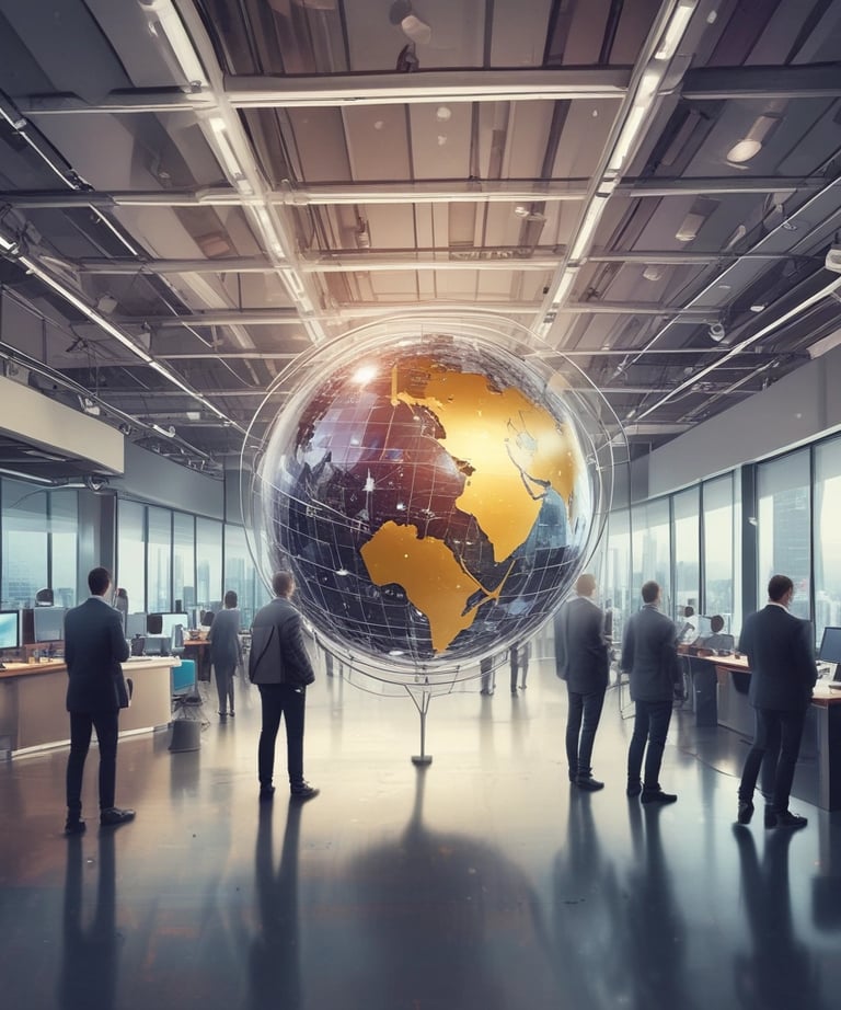 Close-up of a developer coding on a laptop with neon blue lighting.