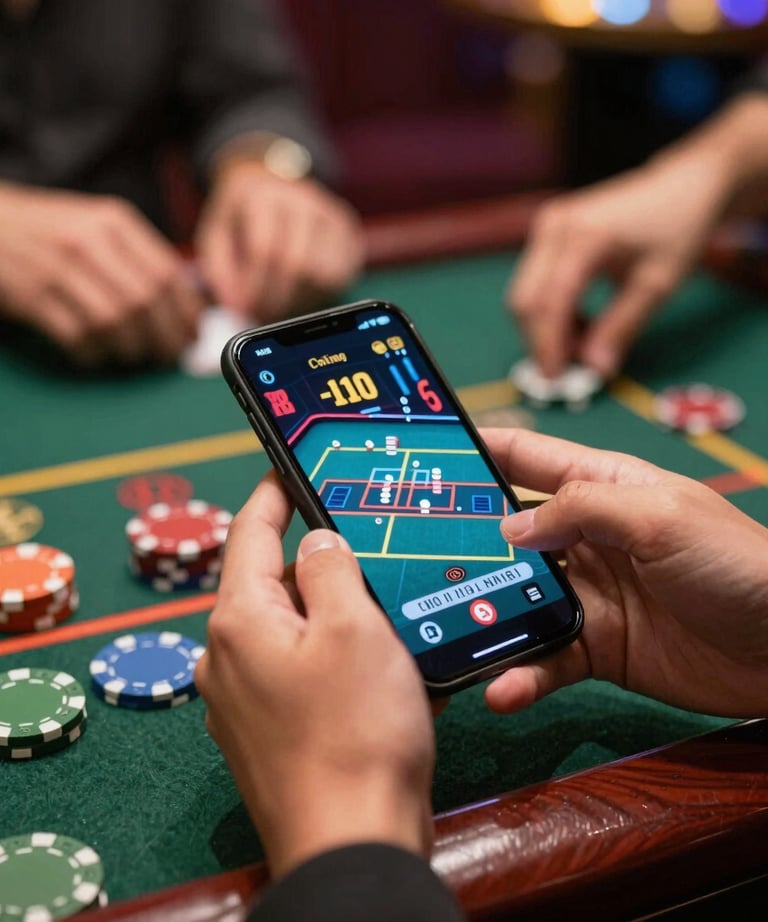 Close-up of a smartphone displaying a gamified loyalty app interface.