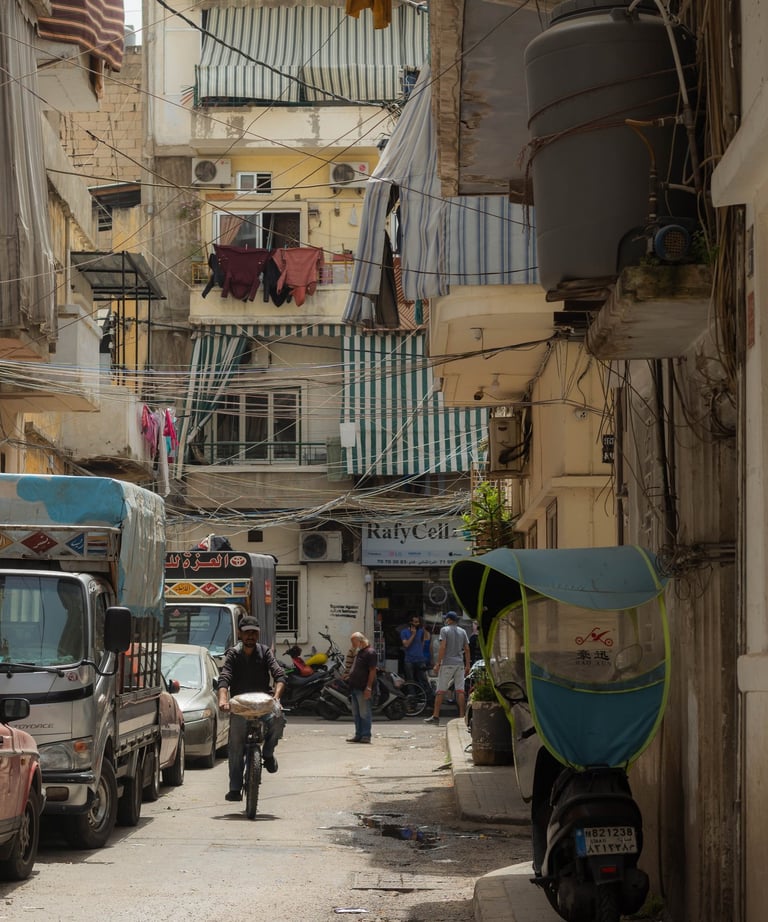 city street in Beirut Dora Lebanon by Lebanese Photographer Emma Jowdy