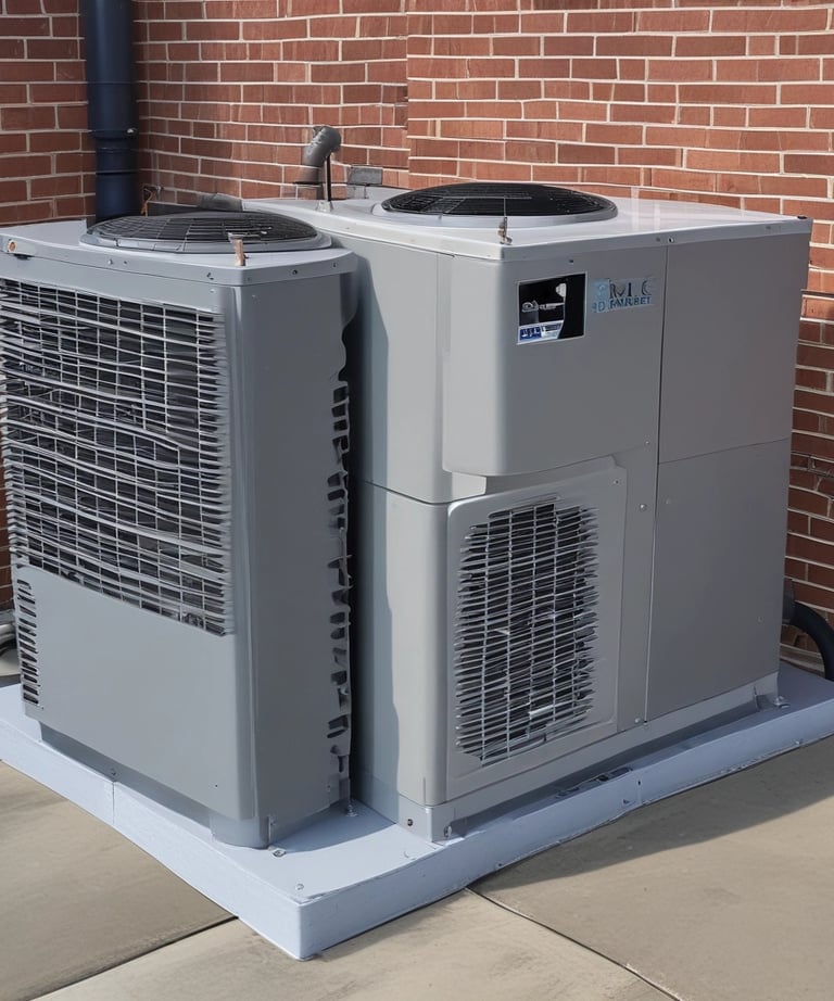 Close-up of advanced HVAC control panel showing temperature settings.